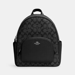 Coach Court Backpack In Signature Canvas
